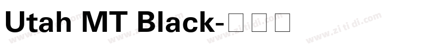 Utah MT Black字体转换